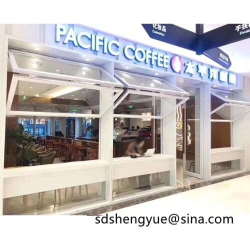 Philippines USA Aluminium Bi Folding Glass Window Restaurant Vertical Lift Up Bi-fold Windows