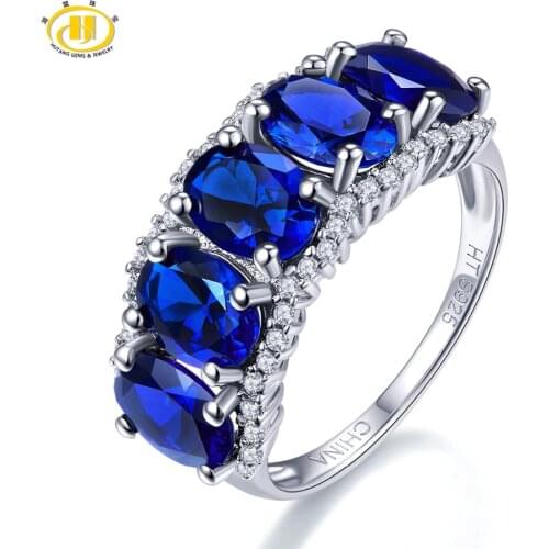 Кольца с сапфирами HUTANG GEMS & JEWELRY China At AliExpress