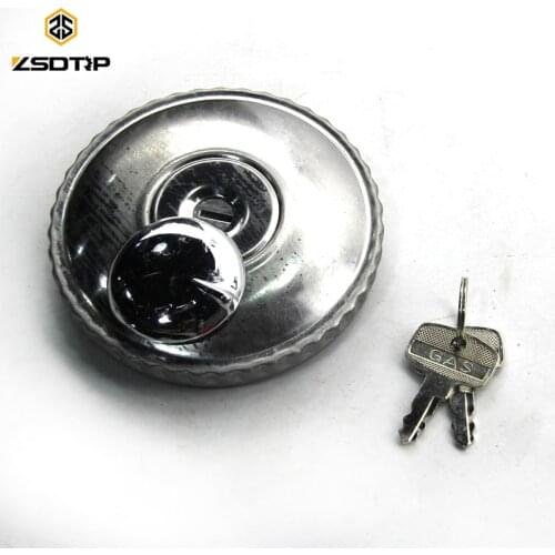 ZSDTRP K750 Side Motorcycle Stainless Steel Fuel Tank Lock Cap with Key For Motor Ural M72 BMW R50 R1 R12 R 71