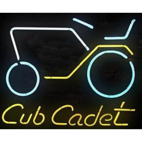 New Cub Cadet Neon Sign Custom Handmade Real Glass Tube Beer Bar KTV Store Motel Home Game Decoration Display Neon Signs 17"X14"