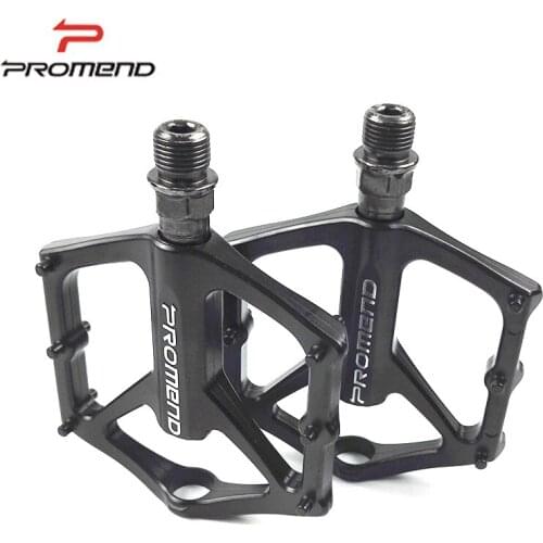 Promend Bicycle Pedal CNC DU Bearing + Palin Mountain Bike Pedal M46 Aluminum Alloy Ultralight Pedal Road Bicycles Pedals Mtb