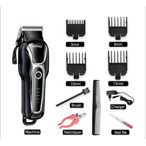 Rechargeable Professional Clipper Pet Dog Hair Trimmer Cat Hair Cutter Grooming Machine Hair Remover Animal Hair Clipper For Pet