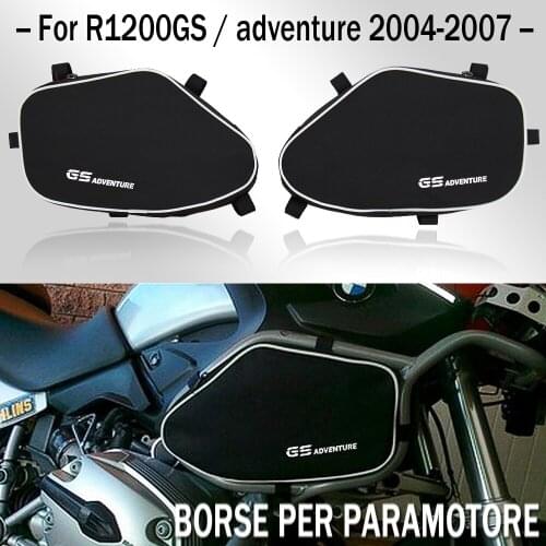 R 1200 GS Bumper Frame Crash Bars Bags Repair Tool Placement Waterproof Bag Package Toolbox For BMW R1200GS Adventure 2004-2007