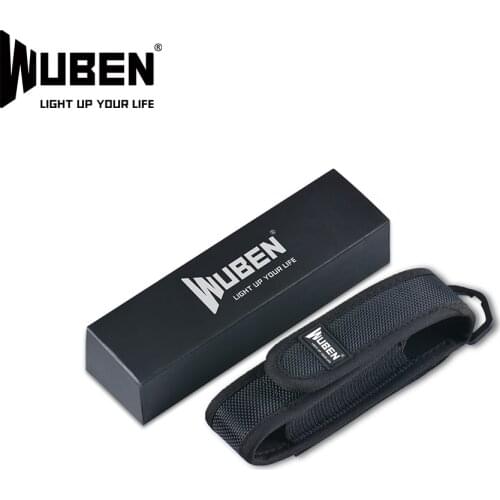WUBEN AS5 Flashlight Nylon Adjustable Storage Bag 6"x1.2" For C3 E10 L50 TO40R TO46R TO60R ETC