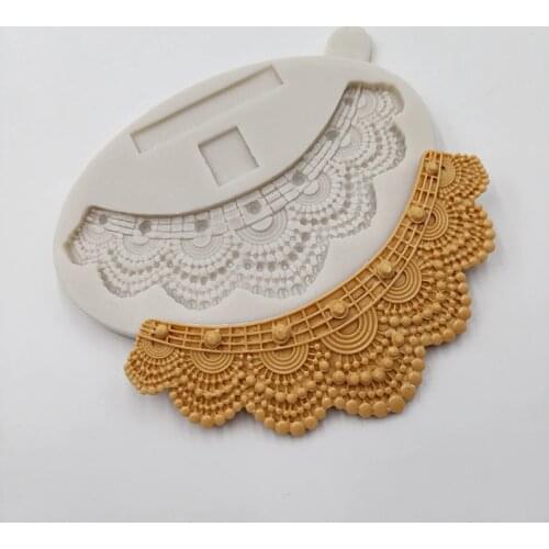 Minsunbak Cake Border Decoration Chocolate Mold DIY Baking Tools European Retro Embossed Silicone Mold