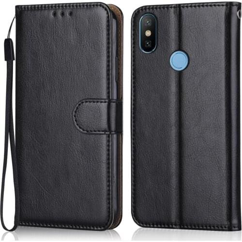 Folio Luxury Leather Case for On Xiaomi Mi 8 mi8 Wallet Stand Flip Case Phone Bag