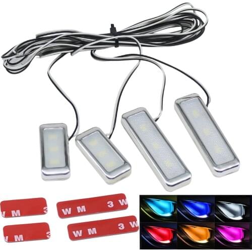 SO.K Atmosphere Lamp Lights Interior Auto Decorative Inner Door Bowl Wrists Ambient Light Car Door Armrest Lights Interior Light