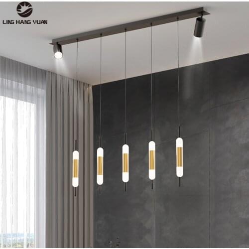 Home Modern Led Pendant Light Acrylic Chandelier Pendant Lamp for Kitchen Dining room Living room Simple Hanging Pendant Lamps