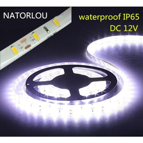 Led light bar smd5630 5730 waterproof ip65 DC 12v 300led 5m white warm white red green blue 6500K super bright led free shipping