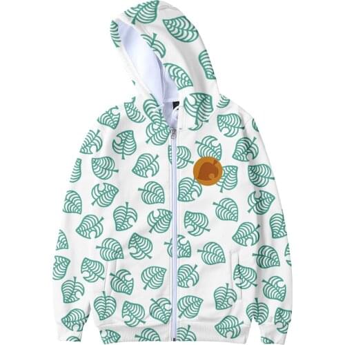 Animal Crossing Zipper Hooded 3D Sweatshirt Arrival Women/men/kid / Sweatshirt Game Fashion Hoodies Casual Pullovers Outwear