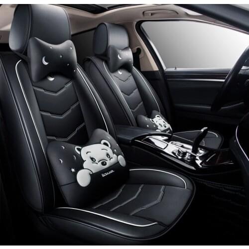 Kalaisike leather universal auto seat covers for SEAT all models LEON Toledo Ateca IBL exeo arona auto styling accessories