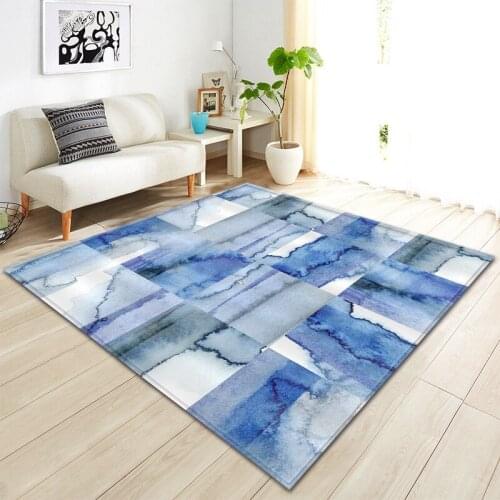 Bright 3d Geometric Pattern Foyer Kitchen Bathroom Non-slip Mats Living Room Carpet