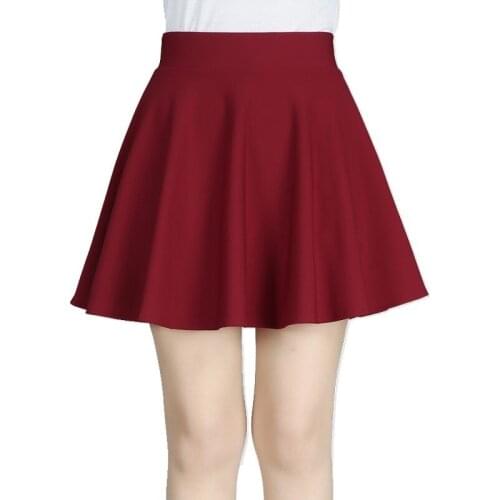 Women High Waist Pleated Skirt Sweet Cute Girls Dance Mini Skirt Cosplay Black White Skirt Kawaii Female Mini Skirts Short 2020