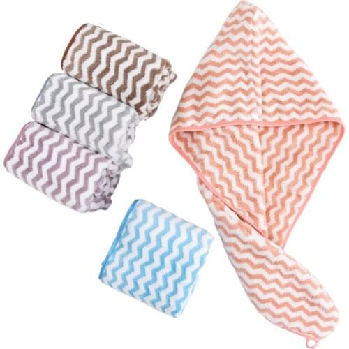 Women Microfiber Hair Towel Quick Drying Wrap Towel Coral Velvet Bathroom Super Absorbent Bath Face Towels Adults Cleaning Tools