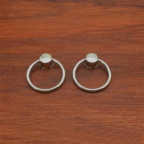 10pcs Modern Circle Handle Cabinet Pull-tab Furniture HandlesZinc Alloy Door Handle Pulls Cabinet Drawer Knob Furniture Hardware