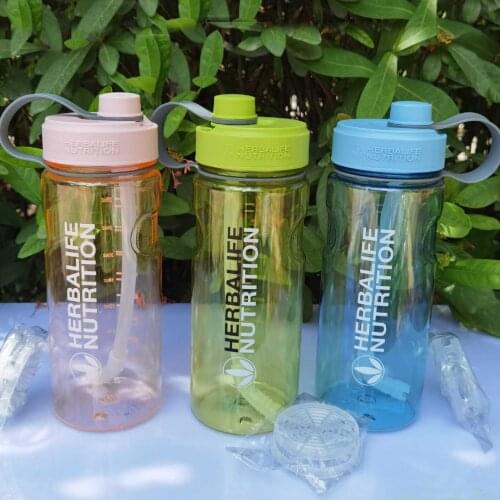 1000ML Wholesale Herbalife nutrition water bottle 24Fit Milk Shake Bottle straw bottle sports bottle plastic Space Bottle Kettle
