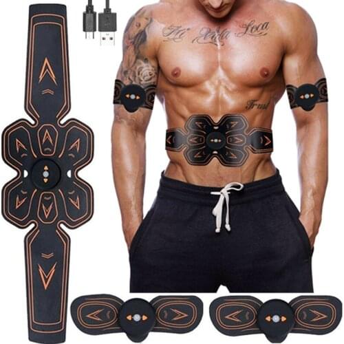 ABS Abdominal Muscle Trainer EMS Training Belt Workout Electroestimulador Home Gym Equipment For Abdomen Arm Leg Fitness Machine