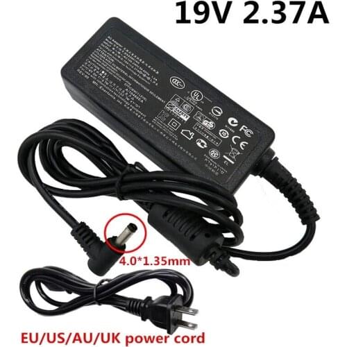 19V 2.37A 4.0*1.35mm AC Power Adapter Charger AC/DC Adaptor Supply For Asus Zenbook UX305 UX21A UX32A Series Taichi EU US UK AU