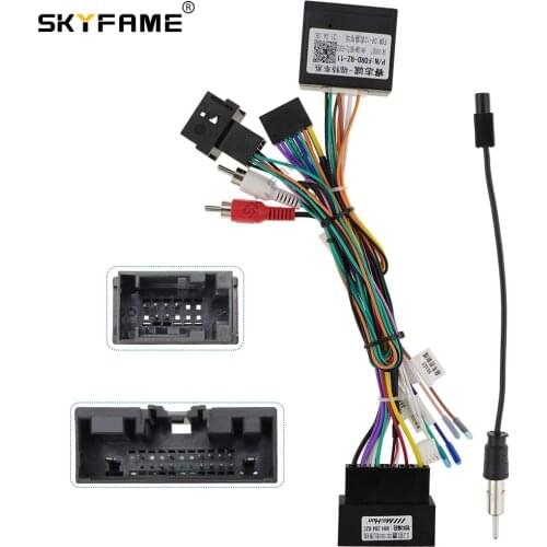 SKYFAME Car stereo Wire Harness For Ford FIESTA 2012-2014 Stereo power cable canbus box