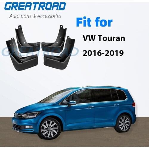 4x Car Front Rear Mud Flaps Mudguards Splash Guards Fender Flares for VW Touran 2016 2017 2018 Mudflaps
