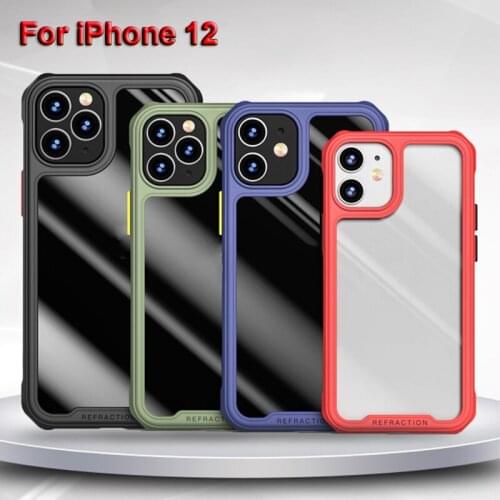 Suitable for Iphone12 Case All-inclusive Soft Edge TPU Four-corner Anti-fall Transparent Mirror Cases for Iphone 12 Pro Max
