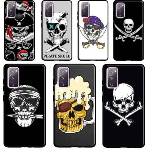 Pirate Skull Case For Samsung Galaxy S20 FE S21 Ultra Note 20 Note 9 10 S10e S8 S9 S10 Plus Phone Cover