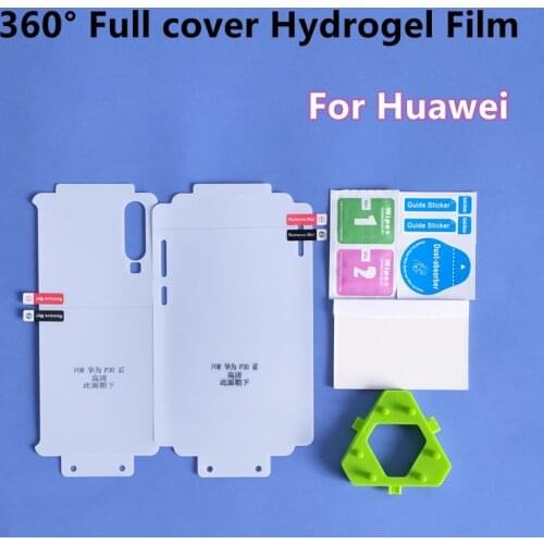 360° Full Cover Hydrogel Film For Huawei P30/P40/Mate20/30/40 Pro Plus/40RS Screen Protector For Nova8/7Pro TPU Film Not Glass