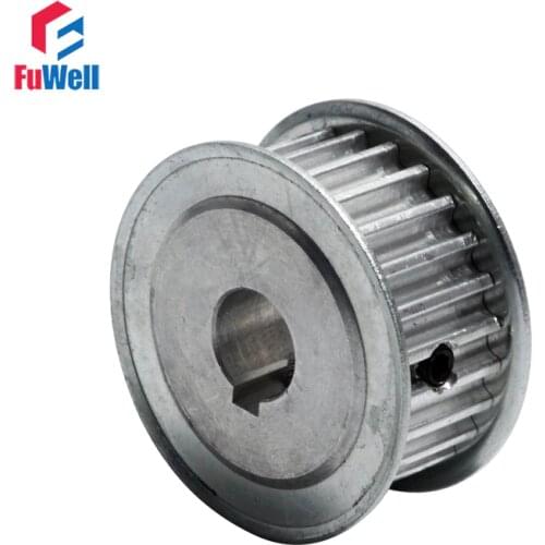HTD5M-22T Timing Pulley 22Teeth Transmission Pulley With Keyway 16mm Belt Width 8/10/12/12.7/14/18/19mm Bore Gear Belt Pulley