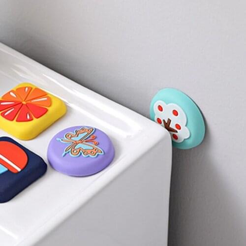 Creative Wall Protector Silicone Door Handle Knob Crash Pad Self Adhesive Bumper Guard Stopper Rubber Anti Collision Door Stop