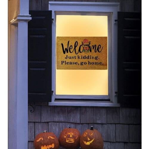 Happy Halloween Wall Stickers Store Office Home Decoration Diy Witch Ghost Bat Pumpkin Lantern Vinyl Mural Art Kids Room Decals