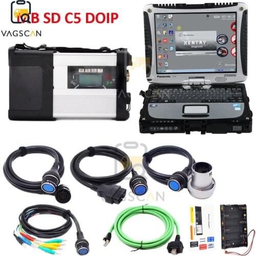 CF19/T420 laptop+FOR MB STAR C5 Multiplexer for SD Connect C5 xentry das wis epc DOIP truck diagnostic scanner