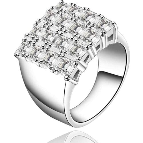 NEW Arrivel 2016 USA EURO Style Fashion Silver plated web cheans Ring Wholesale Jewelry SMTR479