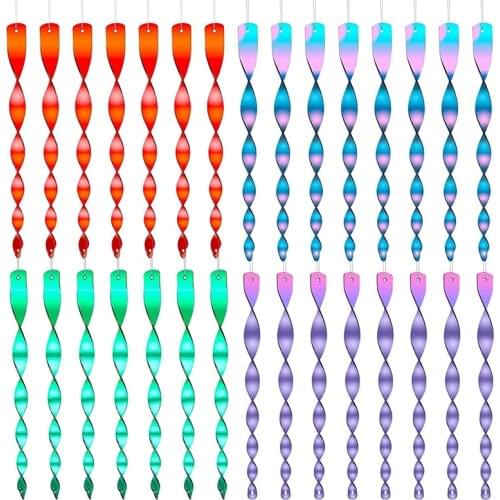 Bird Repellent Reflectors Scare Rods Hanging Colorful Plastic Rod Reflective Bird Deterrent Device Garden Decorative