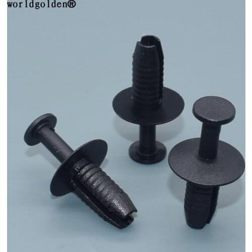 Worldgolden 100pcs auto plastic clip Front Bumper/Rocker Panel Sill Clip for BMW#51111908077,VW#N90359101