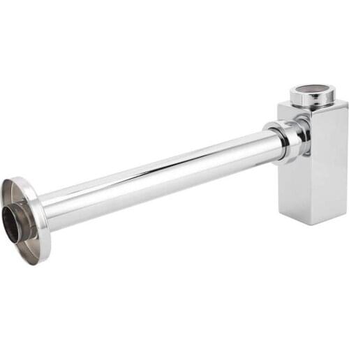 Basin Waste Pipe Sink Syphon Copper Basin Sink Waste Pipe Trap Drain Kit Bathroom Kitchen Sink Syphon Drainage Fittings Pipe