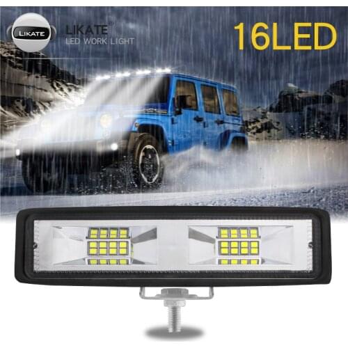 LKT New 6Inch 48w Led Work Light For 4x4 Accessories Off Road Fog Lamp For ATV UTV Driving Fog Light Offroad LED Work Car Light