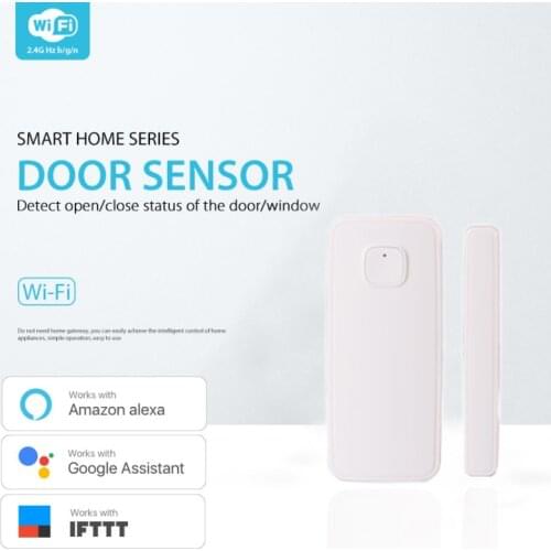 Tuya Smart WiFi Door Sensor Door Open / Closed Detectors Magnetic Switch Window Sensor No Hub Required