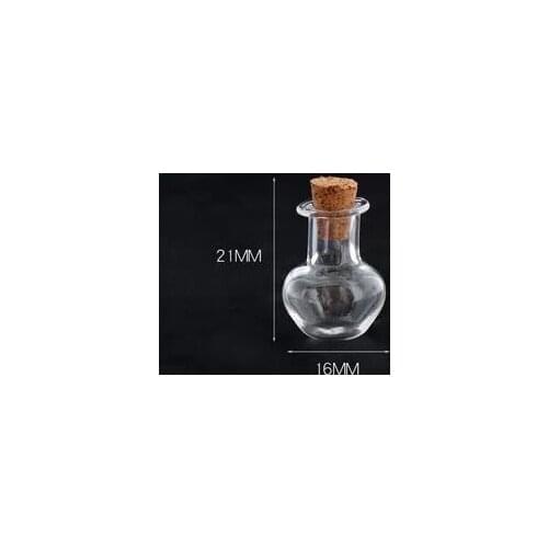 1/3/5/10PCS Mini Vase DIY Pendant Cork Stopper Storage Vial Mini Glass Cork Bottles Empty Sample Jars Wishing Bottle Wed Decor
