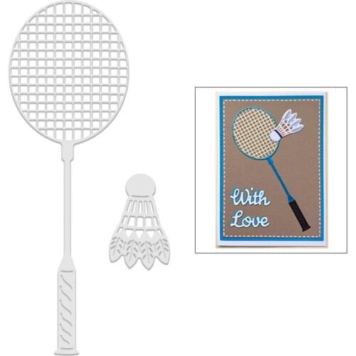 2021 New Grid Badminton Metal Cutting Dies For Mould Cut Paper Making Decoration Greeting Card Scrapbooking DIY NO Stamps Sets
