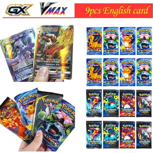 Pokemon cards 360/100PCS GX EX V Vmax French Pokemons Cards Selling Battle Version Game Tag Team Shining Pokemon card kids toys