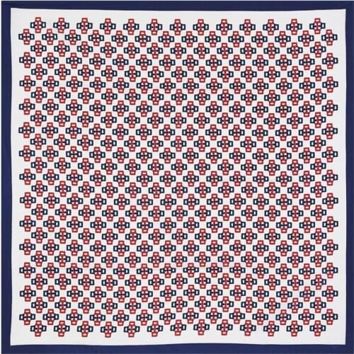 90cm Original Print Twill Silk Square Scarf Women Shawl Brand Design Hijab Scarf Bandana Handmade Curled Foulard Head Scarves