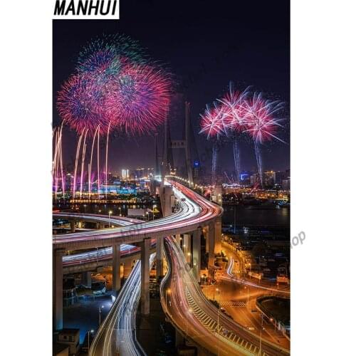 Diamond Embroidery Diy Diamond Painting Cross Stitch Kits Diamond Mosaic City night view Full Square Diamond Embroidey CS277