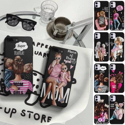 Fashion Super Mum Girls Boys Dad Phone Case Fundas Shell Cover For Iphone 6 6s 7 8 Plus Xr X Xs 11 12 13 Mini Pro Max
