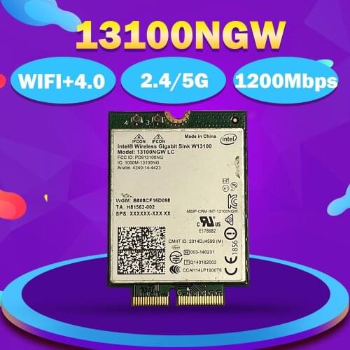 For Intel Wireless Gigabit Sink W13100 13100NGW WiGig (802.11ad) 1200Mbps Wireless Dock Module NGFF M.2 4230 WiFi Adapter BT 4.0