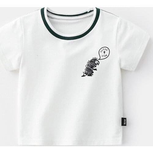 Boys T-shirt summer fashion Short sleeve T Shirts Top Tees brand Children Clothing Baby Boy girl Design Shirts Kids Clothes