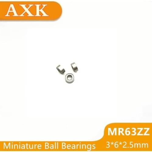 2019 Rushed Time-limited Mr63zz Bearing Abec-5 (10pcs) 3*6*2.5 Mm Miniature Mr63 Zz Ball Bearings L630zz Good Quality