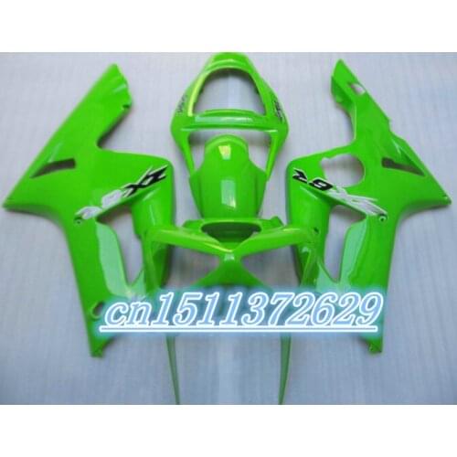 Motorcycle Fairing kit for KAWASAKI Ninja ZX6R 03 04 ZX6R 636 2003 2004 classical infull green ABS Fairings set
