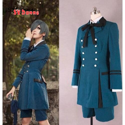 Black Butler kuroshitsuji Ciel Phantomhive Cosplay Costume emboitement Sebasti Kuroshitsuji Aristocrat Cosplay Costume