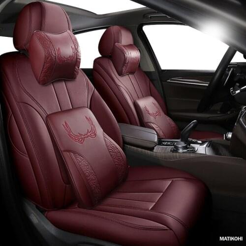 MATIKOHI Custom Leather car seat cover For Dongfeng AX5 AX4 E70 AX7 S30 H30 CM7 S500 360 370 330 580 IX5 P16 S16 car seats