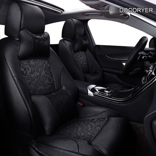 DOODRYER Custom Leather car seat cover For Mercedes-Benz Viano GLK GLA GL CLA CLS CLK SLK GLE GLS GLC Vito seat cover